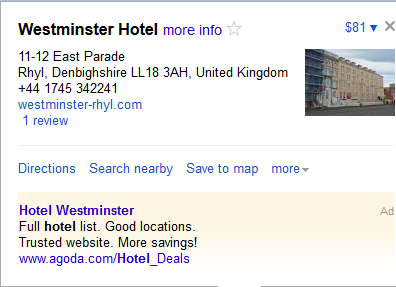 Westminster_Hotel_Rhyl_Malware_Malicious_Software_Google_Maps